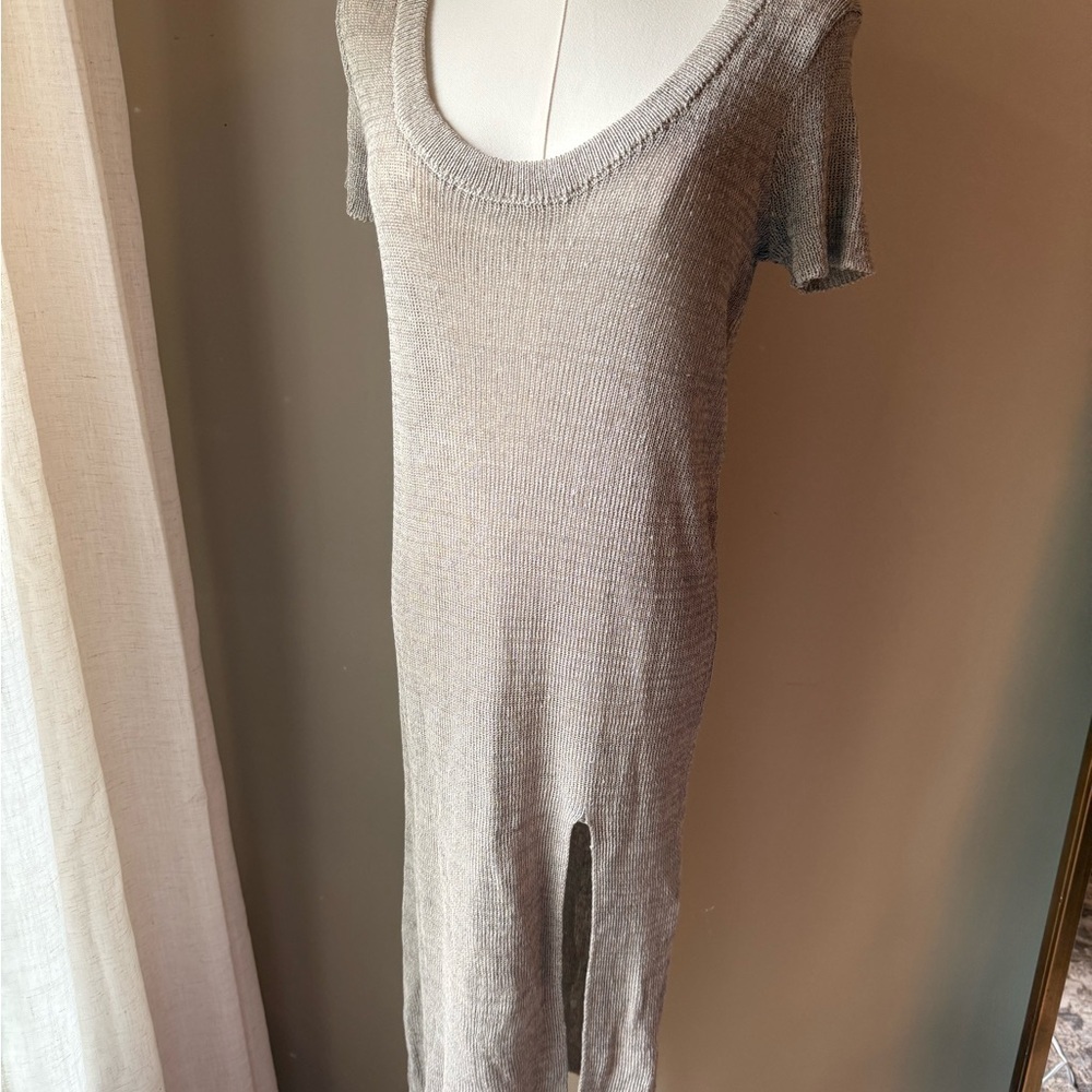 NWT Free People One Love linen blend midi dress cover up - Picture 2 of 3